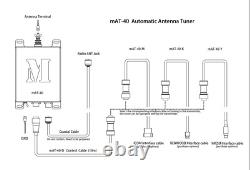 MAT-40 120W Automatic Antenna Tuner Ham Radio with ICOM & YAESU Adapters USA