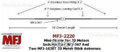 MFJ-2220, 20 Meter Mini-Dipole Includes MFJ-347 & 2 MFJ-1620T Hamstick Antennas