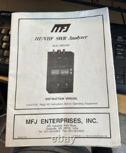 MFJ-259B HF/VHF SWR Analyzer Antenna Analyzer RF Impedance Meter -Ham Radio