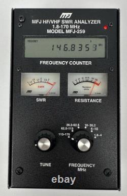 MFJ-259 HF VHF SWR Antenna Analyzer MFJ-66 Dip Meter Adapter Ham Radio UNTESTED