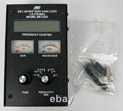 MFJ-259 HF VHF SWR Antenna Analyzer MFJ-66 Dip Meter Adapter Ham Radio UNTESTED