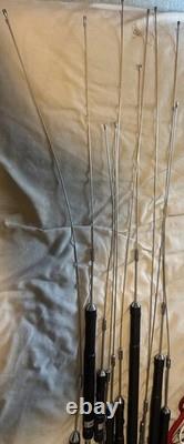MFJ 8 Band Compact Vertical Antenna HF/VHF/UHF 2M thru 80m Black READ