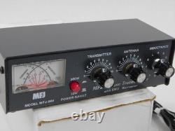 MFJ-904 Ham Radio Deluxe Travel Antenna Tuner with SWR Wattmeter + Box (excellent)
