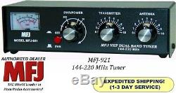 MFJ 921 Antenna Tuner, 144 MHZ & 220 MHZ, 200 Watts With Built-in SWR/Wattmeter