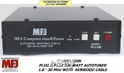 MFJ-939K Plug & Play 200 Watt Autotuner 1.8-30 MHz With KENWOOD Cable