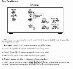 MFJ-989D Legal Limit 1.8-30 MHz Antenna Tuner 1500 Watts Includes MARS/WARC band
