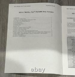 MFJ Box Fan Super Hi Q Loop Antenna 14-30MHz Model 1780, HAM Radio, Portable