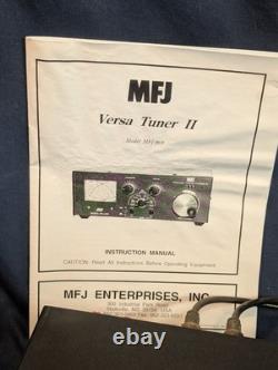 MFJ Deluxe Versa Tuner II HF Antenna Tuner with SWR Meter MFJ-969