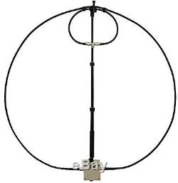 Magnetic Loop Antenna 10-40 meter portable HF AlphaLoop with 61 reduction drive