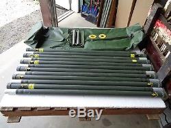 Military Used Ribbed 4' Aluminum Antenna Tower Mast Section Economy Mast Kit V2