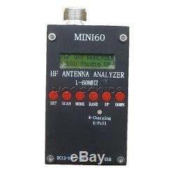 Mini60 SARK100 AD9851 HF ANT SWR Antenna Analyzer Meter For Ham Radio Hobbists