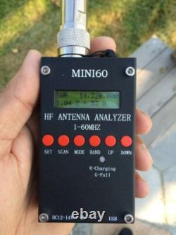 Mini60 Sark100 1-60MHz HF ANT SWR Antenna Analyzer Meter + Bluetooth + APP