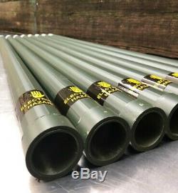 NEW -40 FEET- Antenna Tower Mast Pole-4' RIBBED ALUMINUM-LOT of 10- 4' SECTIONS