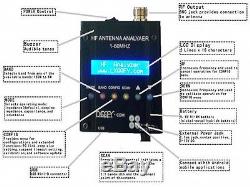 NEW MR300 Digital Shortwave Antenna Analyzer Meter Tester 1-60M For Ham Radio
