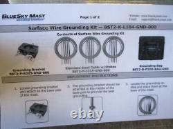 NOS Blue Sky Mast Surface Wire Grounding Kit BST2-K-L104-GND-000, Ham Radio Part
