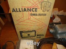 NOS Vintage Alliance Tenna Rotor Antenna Control & Rotor Kit T-12 With Box Ham