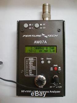 New 160M HF/VHF/UHF Impedance SWR Antenna Analyzer AW07A f/ Ham Radio Hobbists