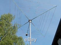 New 5 Band Hf Cobweb Base Antenna Custom Built 6 10 12 15 17 Meter 1000 Watt