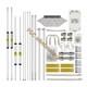 New 750V Shortwave Antenna V Antenna 5 Bands 7M-14M-21M-28M/29M-50M Low Noise