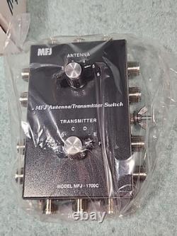 New? Mfj-1700c 6 Position Antenna / Transmitter Switch For Ham Radio Hf Vhf
