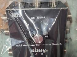 New? Mfj-1700c 6 Position Antenna / Transmitter Switch For Ham Radio Hf Vhf