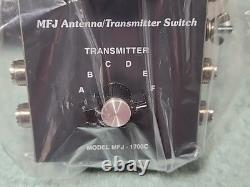New? Mfj-1700c 6 Position Antenna / Transmitter Switch For Ham Radio Hf Vhf