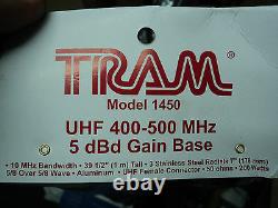 New UHF BASE ANTENNA 400 500 MHZ 5 DB GAIN 200 Watts HAM GMRS FRS