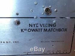 Nye Viking KW Matchbox Antenna Tuner Scarce Ham Radio