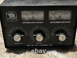 Nye Viking MB-I-02 Antenna Tuner VINTAGE HAM Radio Transmitter Nye Company Teste