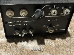 Nye Viking MB-I-02 Antenna Tuner VINTAGE HAM Radio Transmitter Nye Company Teste