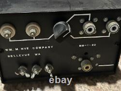 Nye Viking MB-I-02 Antenna Tuner VINTAGE HAM Radio Transmitter Nye Company Teste