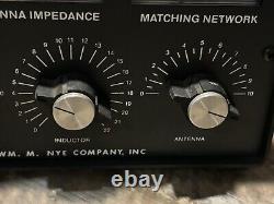 Nye Viking MB-I-02 Antenna Tuner VINTAGE HAM Radio Transmitter Nye Company Teste