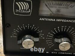 Nye Viking MB-I-02 Antenna Tuner VINTAGE HAM Radio Transmitter Nye Company Teste