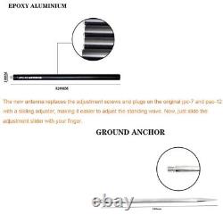 PAC12 JPC12 7MHz-50MHz 100W Multi Band HF Shortwave GP Antenna QRP For Ham Radio