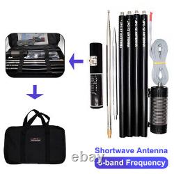 PAC12 mini 7MHz-50MHz 100W Multi Band HF Shortwave GP Antenna QRP For Ham Radio
