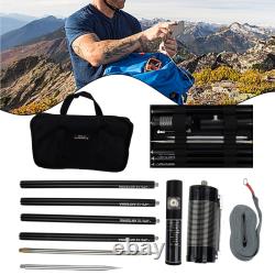 PAC-12 7MHz-50MHz 100W 8-Band HF Portable-RhortwaveGP Antenna QRP For Ham Radio