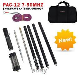 PAC-12 7MHz-50MHz 100W Multi Band HF Shortwave GP Antenna QRP For Ham Radio 20Hs