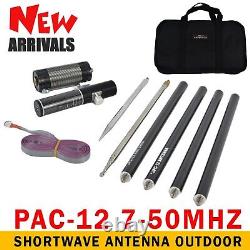 PAC-12 7MHz-50MHz 100W Multi Band HF Shortwave GP Antenna QRP For Ham Radio 20P4