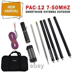 PAC-12 7MHz-50MHz 100W Multi Band HF Shortwave GP Antenna QRP For Ham Radio NeDi