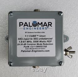 Palomar Engineers CUBE Feed Line Choke Unun, 5KW, 1.8-61 MHz, 20-38 dB Common Mo