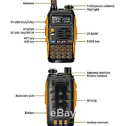 Police Handheld Radio Scanner 2 Way Digital Transceiver HAM VHF UHF Fire Antenna