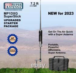 Portable All Band HF Antenna with Ground Mount Ideal for Ham Radio Enthusiasts
