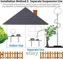 Portable GA450 Loop Antenna Noise Suppressing Indoor High-Frequency Receiver
