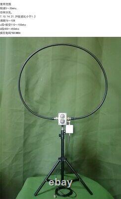 Portable Loop Antenna With Adapter 50Ohm Coaxial Cable For Shortwave Transceiver