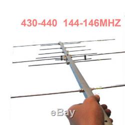 Portable UV yagi antenna 430-440 144-146MHZ 11dbi amateur repeater radio antenna