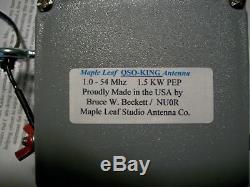 QSO-KING End Fed Antenna / All HF Bands / Full Legal Power PEP / HOA Friendly