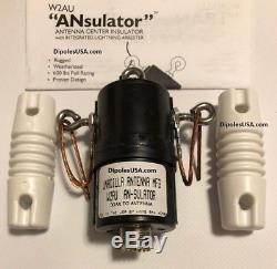 QUALITY DIPOLE ANTENNA 2 KW Center Insulator + 2 end insulators! BUILT IN SURGE