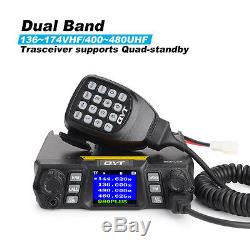 QYT 980PLUS Dual Band 200CH Quad Standby VHF UHF Car Mobile Radio Transceiver