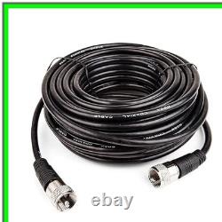 RG8X Coaxial Cable 50 ft with PL259 Connectors for