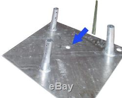 ROHN BPC25G Concrete Base Plate with 3/4X12PP Pier Pin for 25G Tower